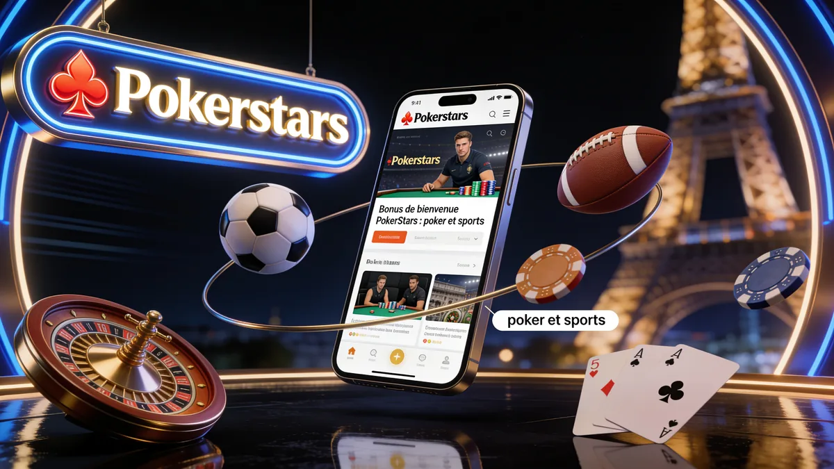 Bonus de bienvenue PokerStars : poker et sports : guide pokerstars pour les joueurs en France